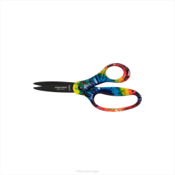 Fiskars R88Z37 ferramenta tesoura para crianças grandes (6 pol.) tie-dye arco-íris