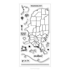 Fiskars R88Z627 ferramenta selos transparentes de desejo de viajar (4" x 8")